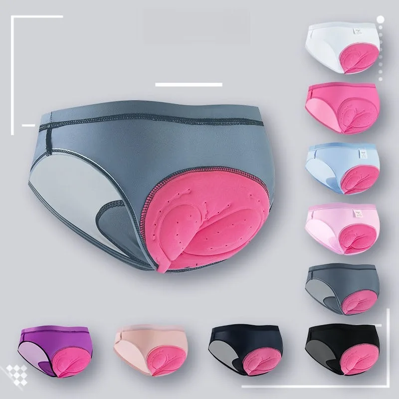 Padded Cycling Shorts - Bicycle Riding Underwear with Moisture-wicking Breathable