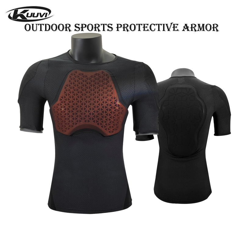 Cycling Gear Jacket - KUUVI Motorcycle Chest Guard Jacket-Adjustable Offroad