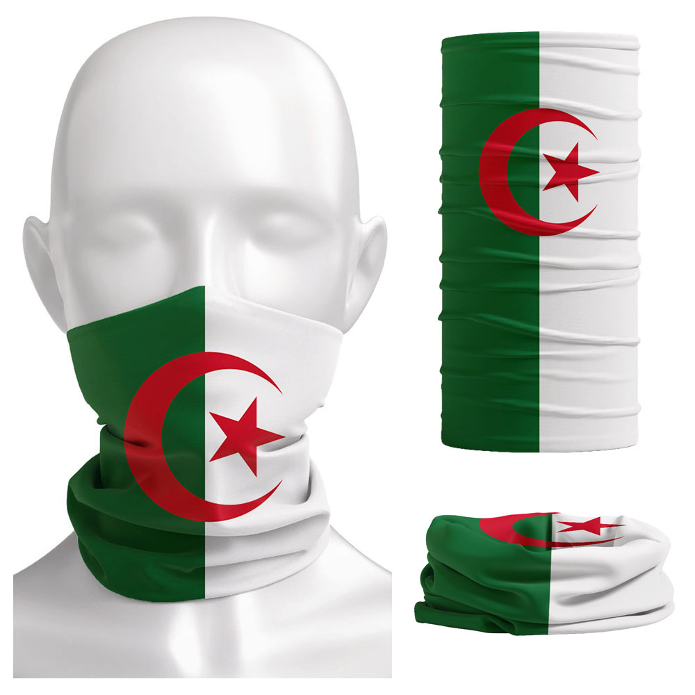 Cycling Gear For Women - Algeria Flag Printed Bandana Headwear Riding