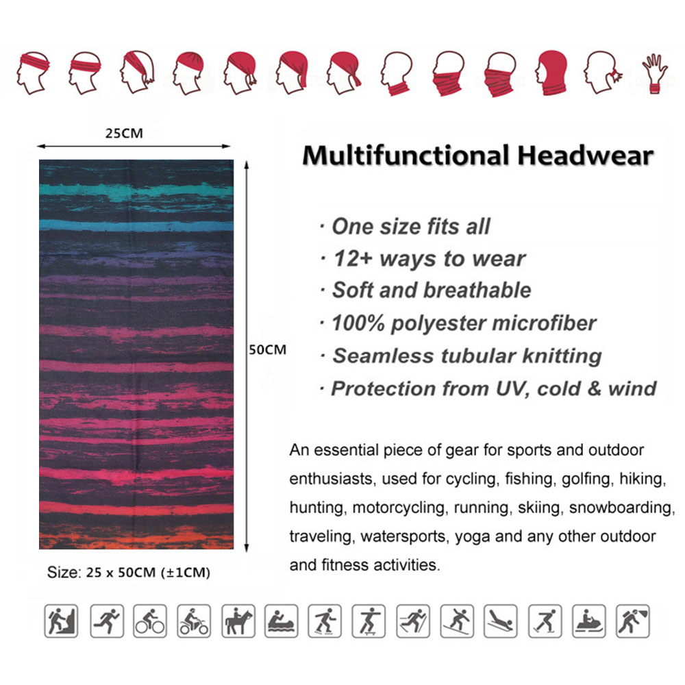 Tie-Dye Stripes Pattern Neckch - đánh giá và giá Cycling Gear For Women