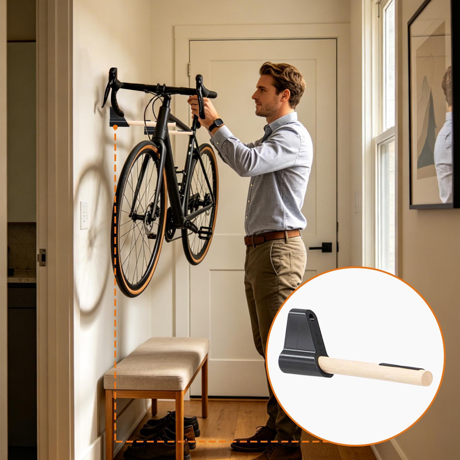 Wall-Mounted Bike Rack-Horizon - đánh giá và giá Cycling Gear Wall Organizer