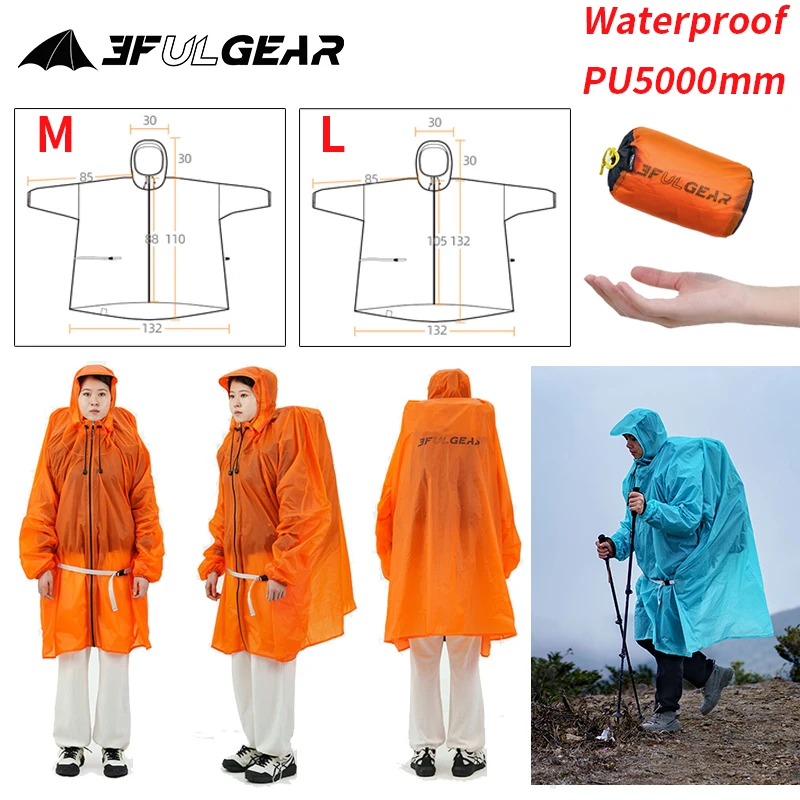 3F UL GEAR Zipper Raincoat 15D - đánh giá và giá Cycling Gear Jacket