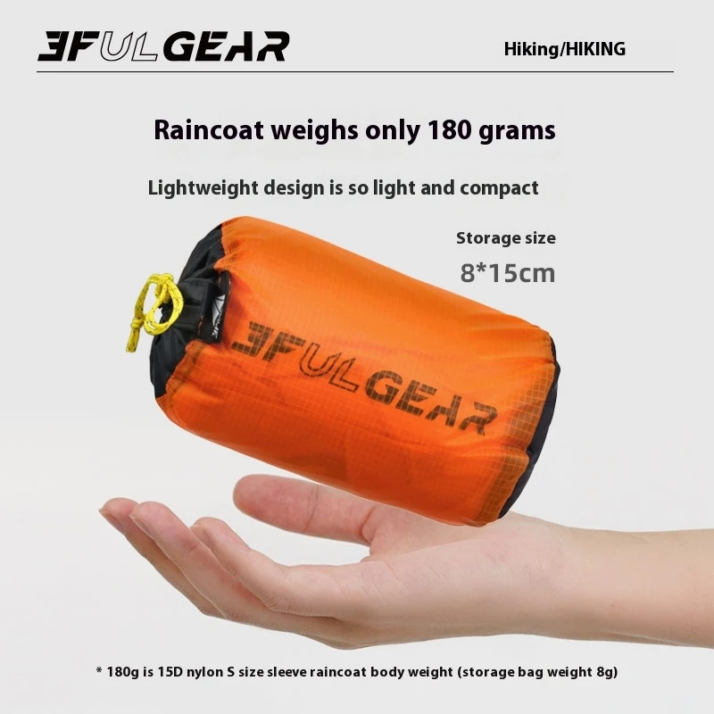3F UL GEAR Zipper Raincoat 15D - đánh giá và giá Cycling Gear Jacket