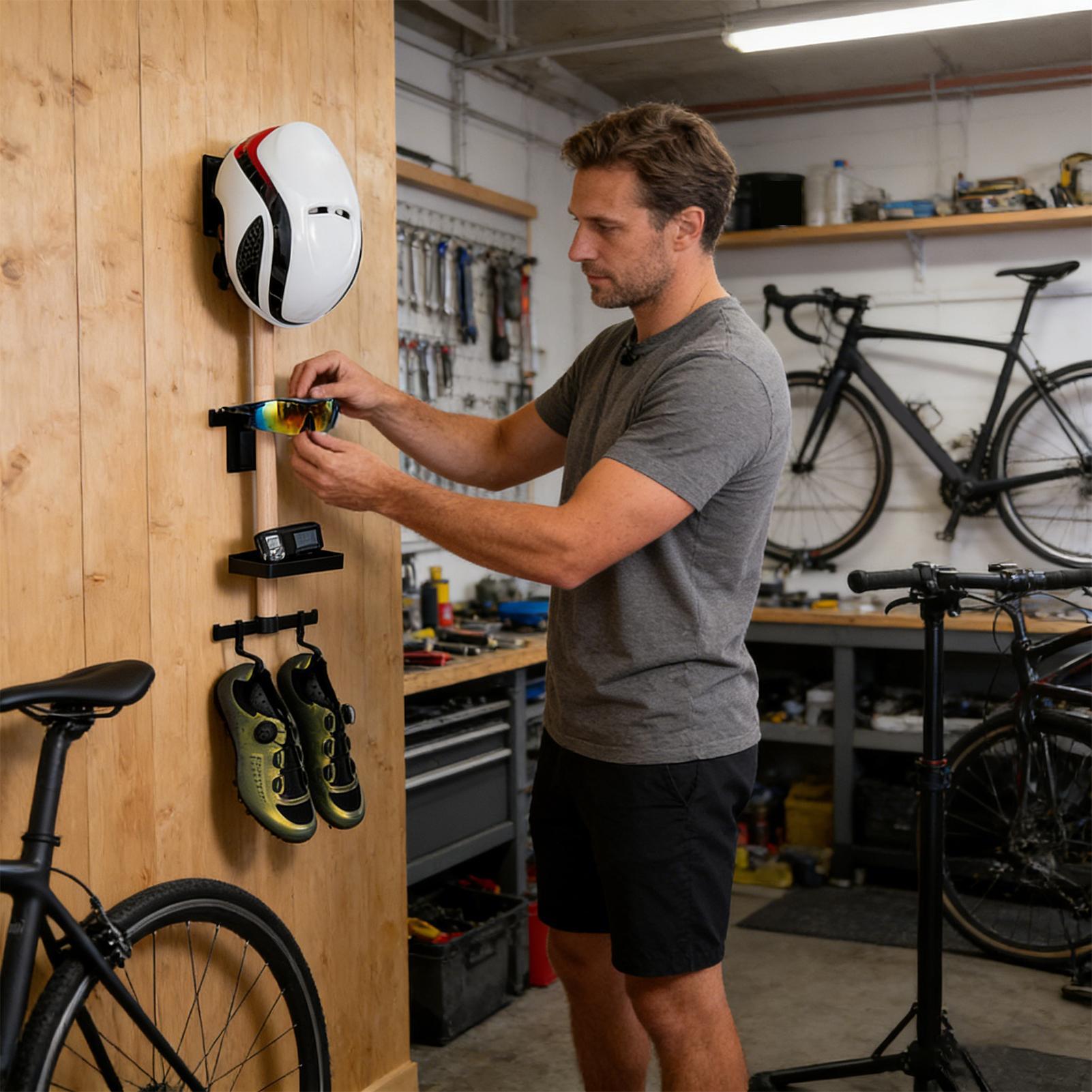 Vertical Cycling Gear Organize - đánh giá và giá Cycling Gear Wall Organizer