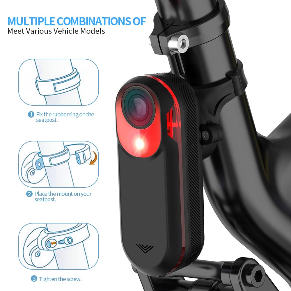 DOMEN Bicycle Saddle Lamp Moun - đánh giá và giá Bike Tail Light